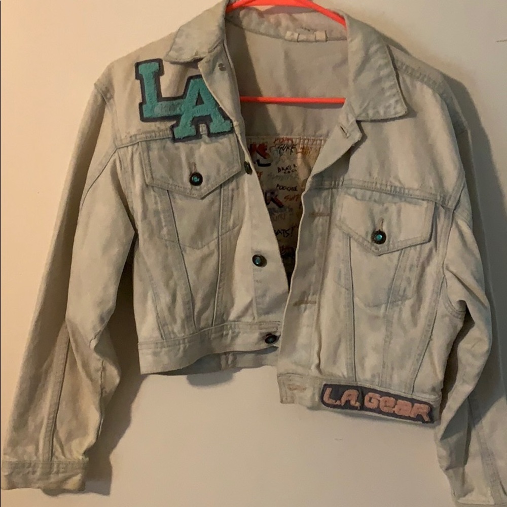 Crop vintage jean jacket